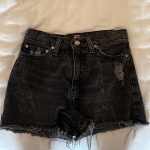 Urban Outfitters BDG girlfriend high rise black jean shorts size 24